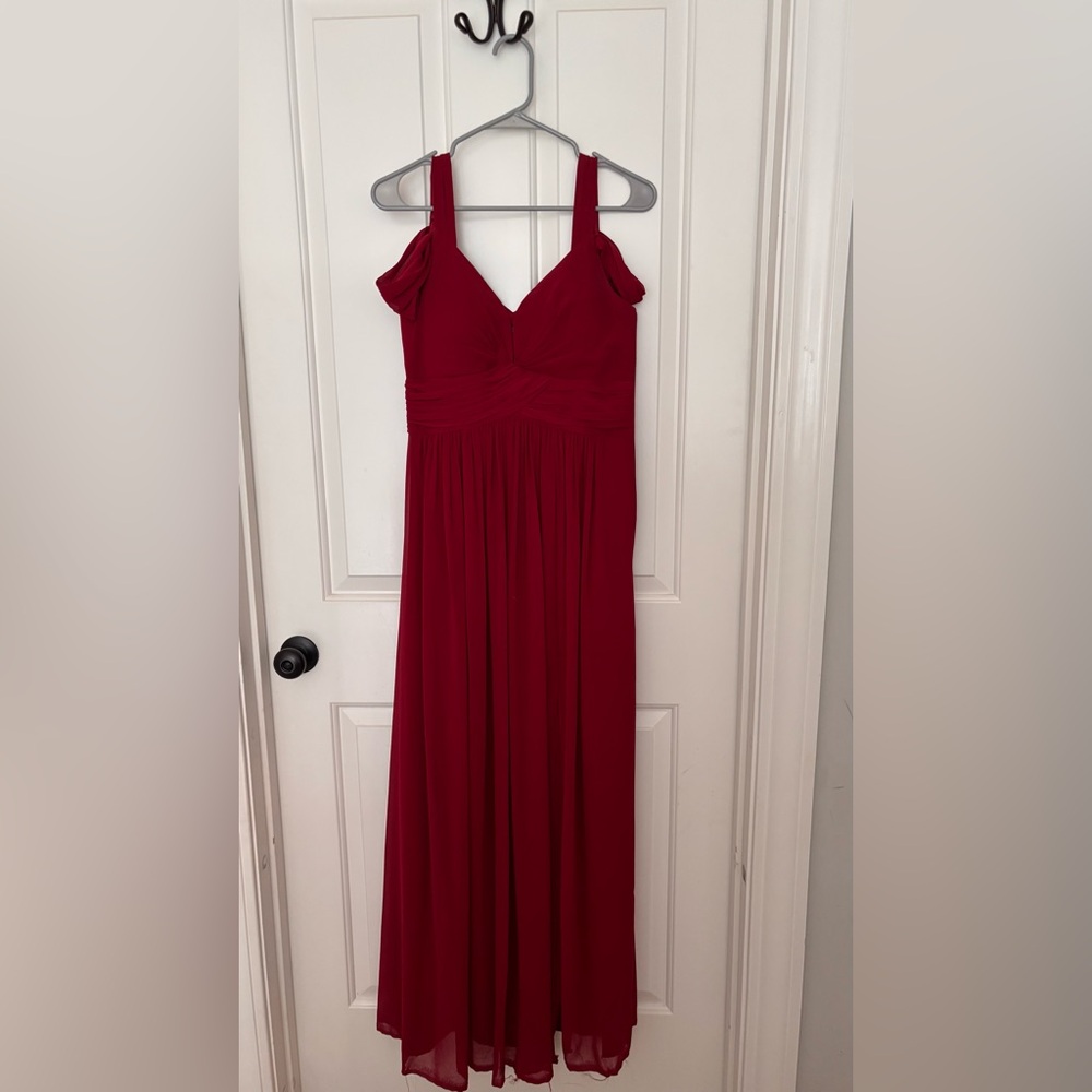 Lulu's Ocean of Elegance Red Maxi Dress